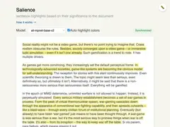 Salience Editor